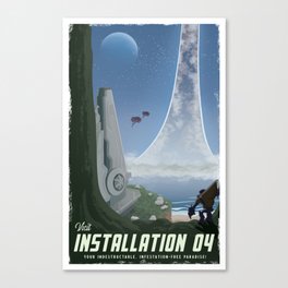 Installation 04 (Halo) Travel Poster Canvas Print