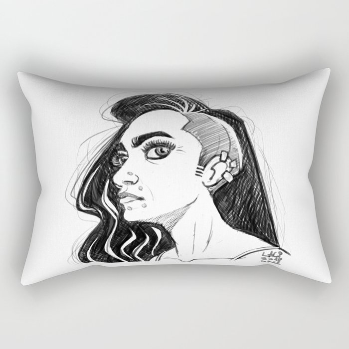 Punkish Rectangular Pillow