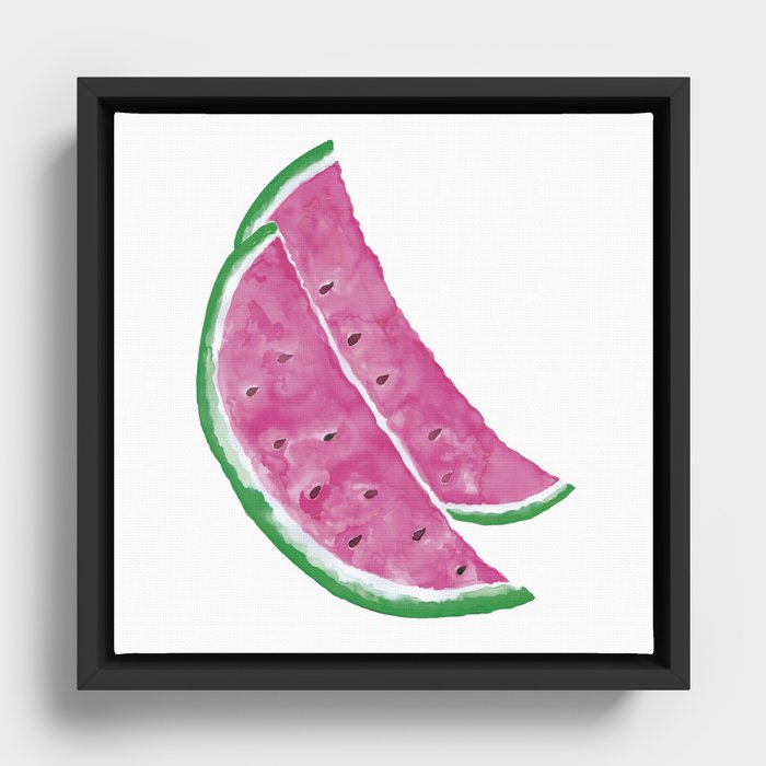 Watermelon Framed Canvas