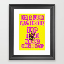 Long way to the top Framed Art Print
