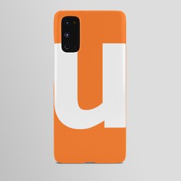 letter U (White & Orange) Android Case