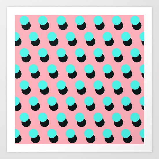 Memphis pattern 14 Art Print