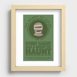STOP THE MEDDLING - The Mummy of Ankha  Recessed Framed Print