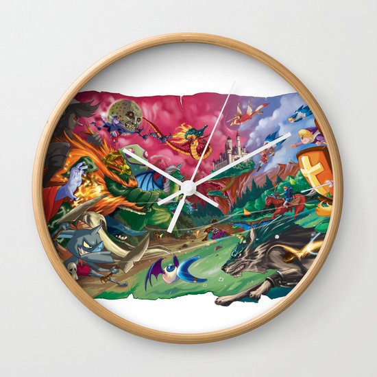 Zelda Mash Up Wall Clock