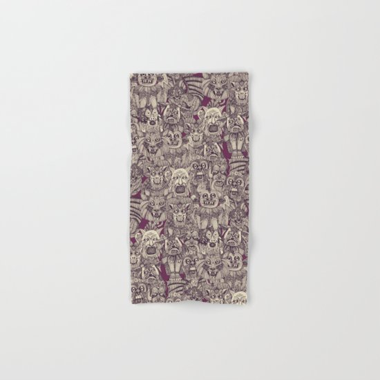 gargoyles purple Hand & Bath Towel