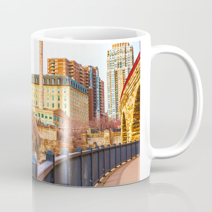 Minneapolis Architecture at the Stone Arch Bridge | Minimalist Photography Coffee Mug