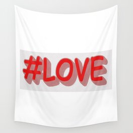 Cute Expression Design "#LOVE". Buy Now Wall Tapestry
