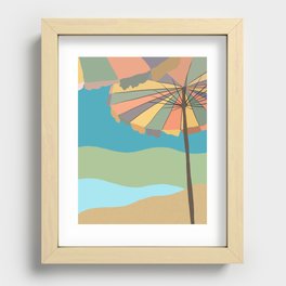 Summer Beach Recessed Framed Print