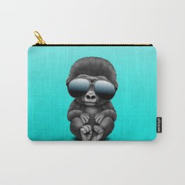 Cute Baby Gorilla Wearing Sunglasses Carry-All Pouch
