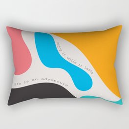 1  Abstract Shapes 220308 Digital Blob Organic Valourine Design  Rectangular Pillow