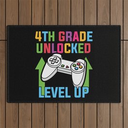 4th Grade Unlocked Level Up Outdoor Rug