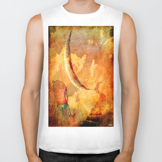 Shelsea under the moon Biker Tank