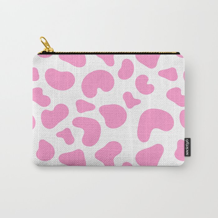 Abstract blush pink white modern geometric pattern Carry-All Pouch