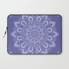 Elegant Periwinkle Purple Blue Boho Mandala Laptop Sleeve