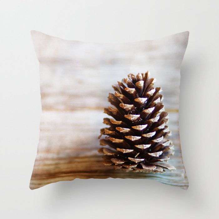 Pine cone throw shop pillows