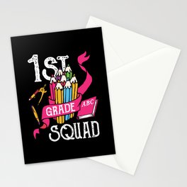 1st Grade Squad Student Back To School Stationery Card