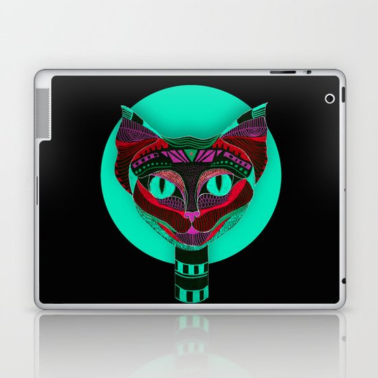 Black CAT- Black Laptop & iPad Skin