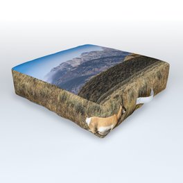 Walk About - Pronghorn Antelope Takes a Stroll on Autumn Day in Grand Teton National Park Wyoming Outdoor Floor Cushion