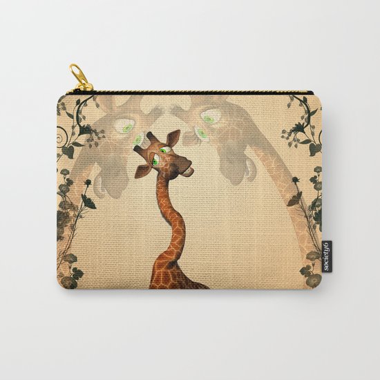 Funny giraffe Carry-All Pouch