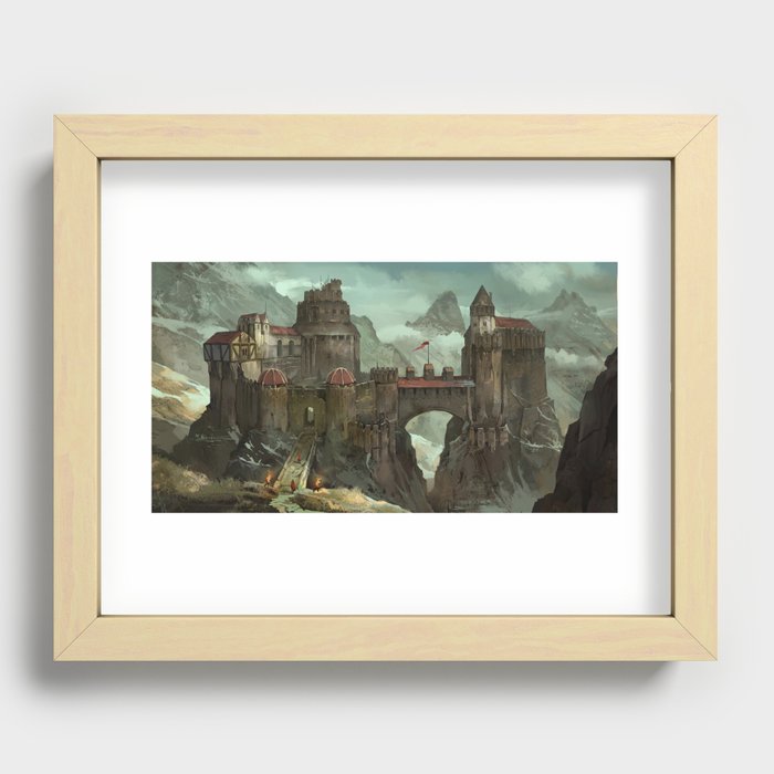 Chilly Castle over Yonder Recessed Framed Print