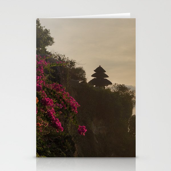 Uluwatu Temple At Sunset  Stationery Cards