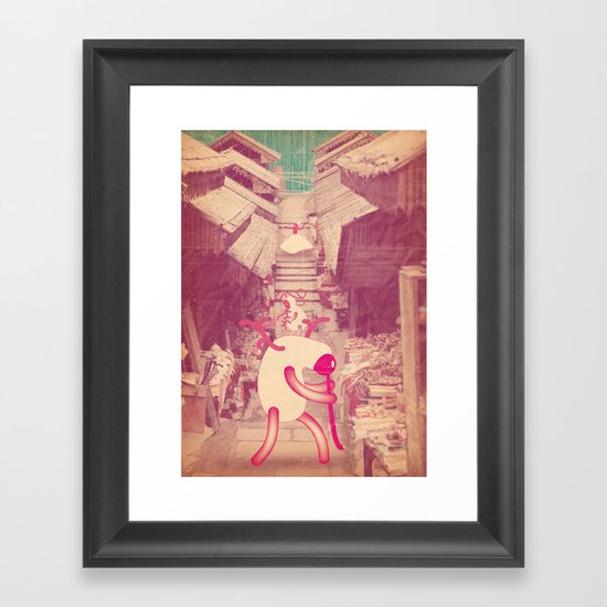 m e n d i c a n t i Framed Art Print
