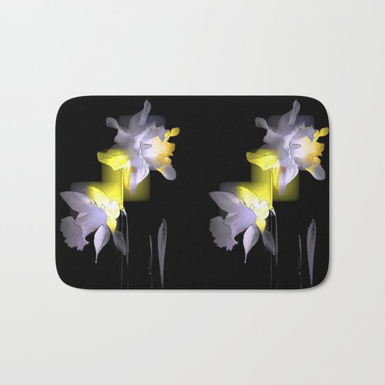 Cubist Daffodils Bath Mat