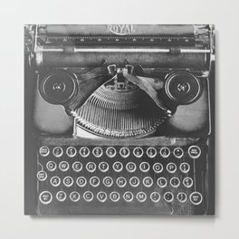 Vintage Typewriter - Before Email Metal Print
