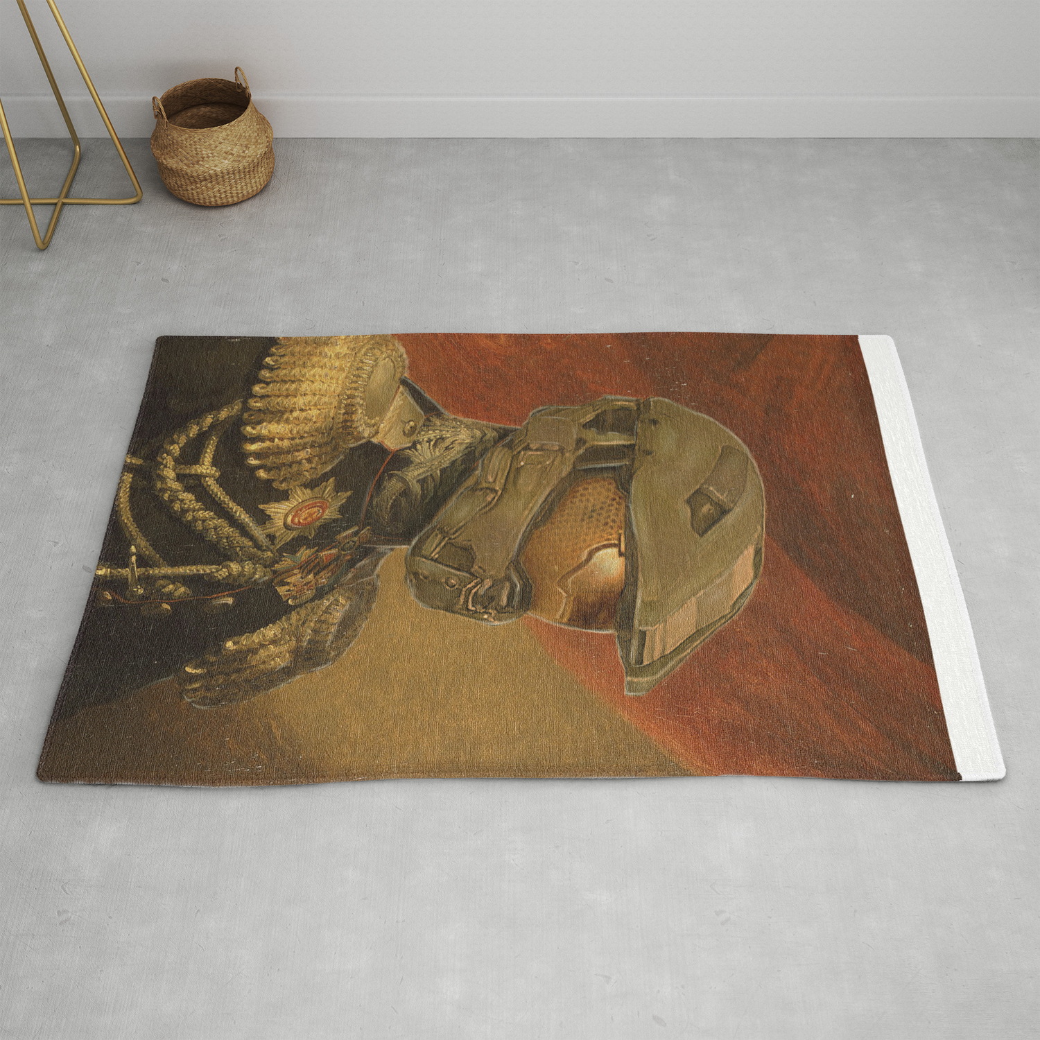Halo Master Chief Spartan 117 Class Photo General Painting Fan Art Rug By Steelartstudios Society6