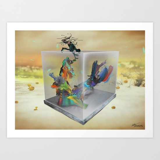 Static Flow Art Print