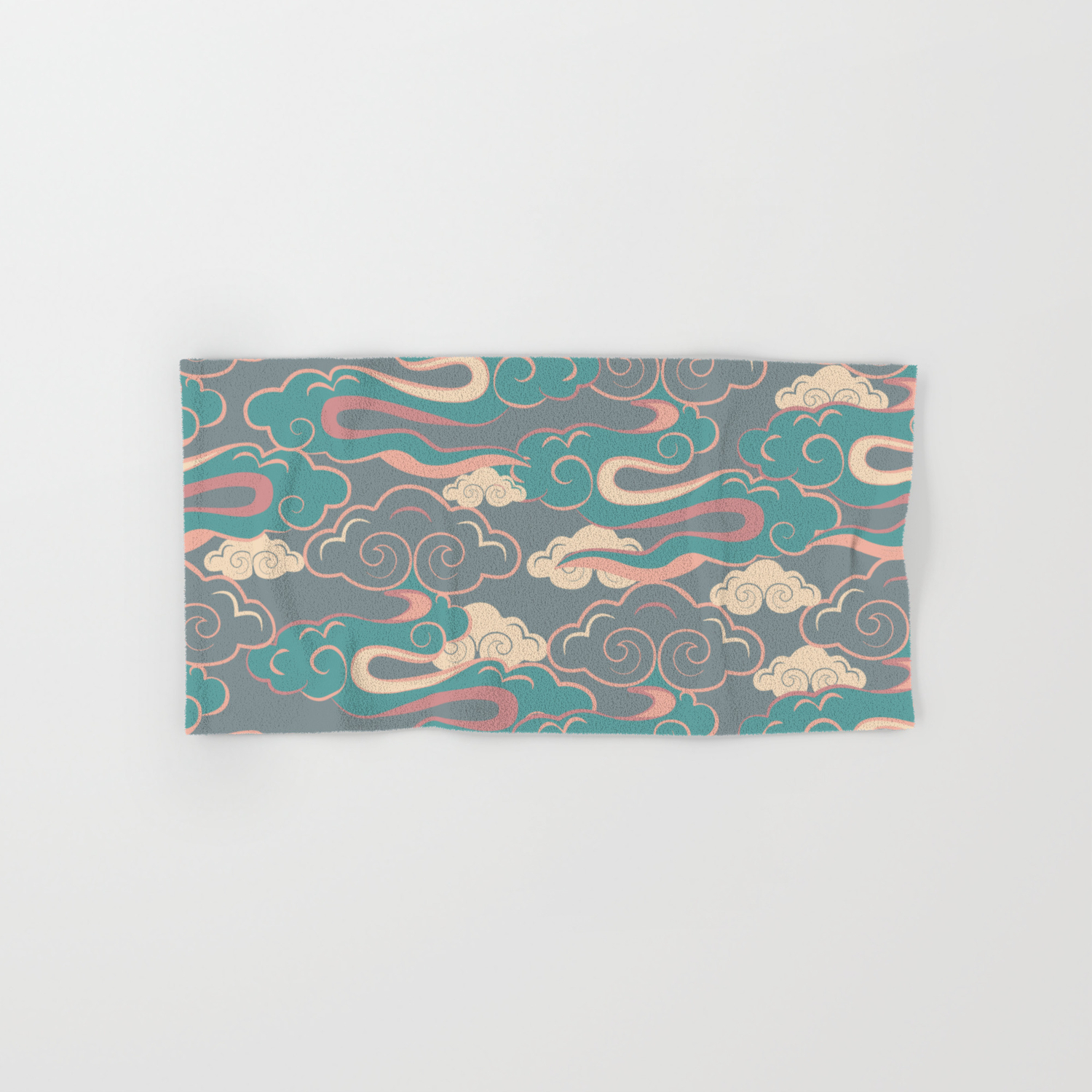 aqua coloured towels