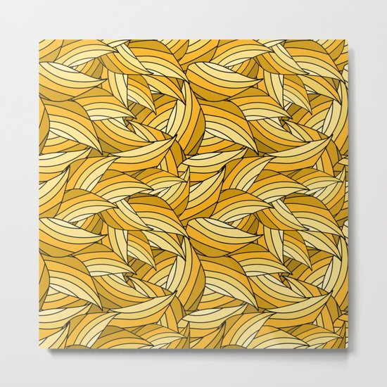 PRIMROSE YELLOW LEAVES B (abstract flowers nature) Metal Print