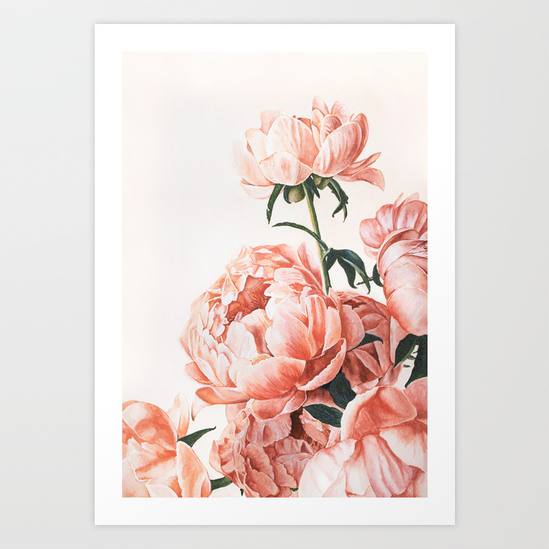 Art Prints Flower Aesthetic Pink Flower Print Prints for Walls Floral  Background Prints Art & Collectibles 