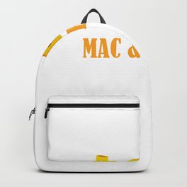Mac n Cheese Spaghetti Pasta Design Mac and Cheese Gift Backpack