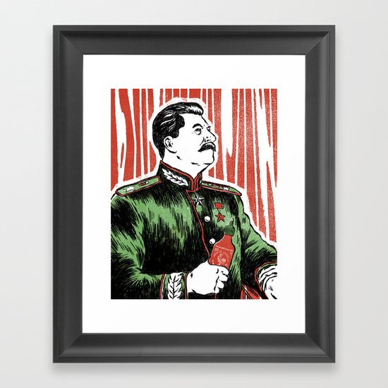 Stalin Sauce Framed Art Print