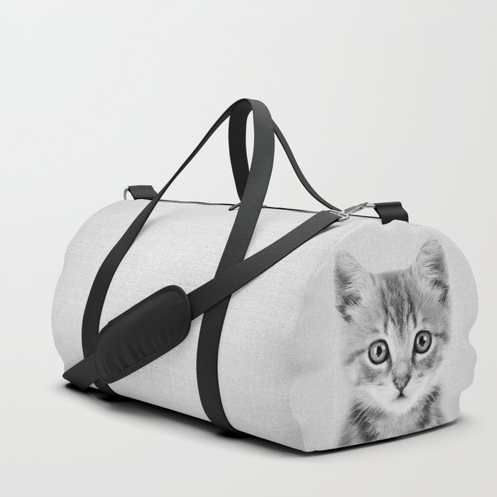 Kitten - Black & White Duffle Bag