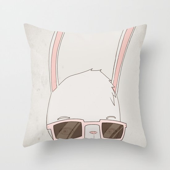 빠숑토끼 fashiong tokki Throw Pillow