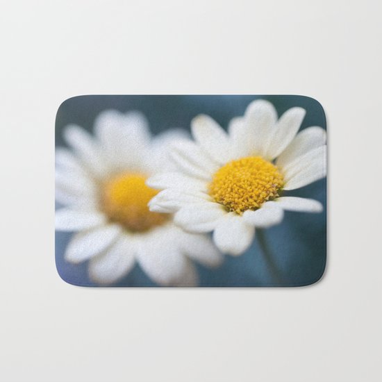 Spring Love #2 - White Marguerite Daisy Flower #decor #art #society6 Bath Mat