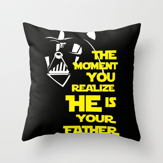 Vader Spoiler Throw Pillow