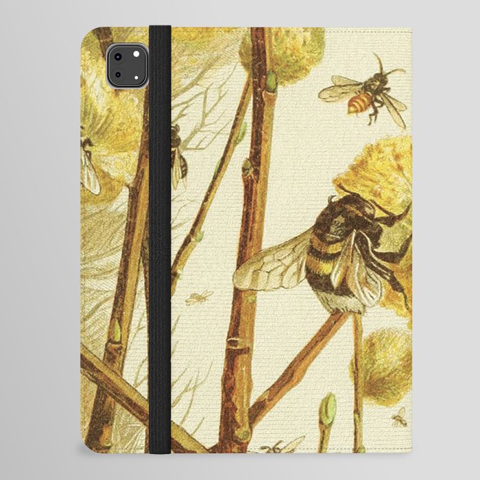 Bees, Vintage Style iPad Folio Case
