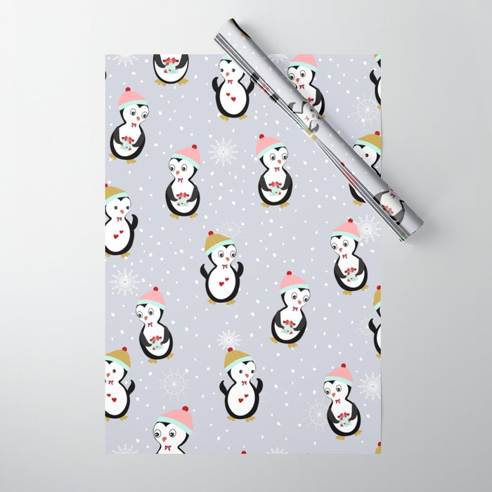 Christmas penguins Wrapping Paper