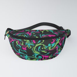 Abstract Neon Swirl Fanny Pack