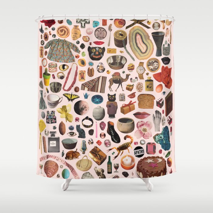 TABLE OF CONTENTS II by Beth Hoeckel Shower Curtain