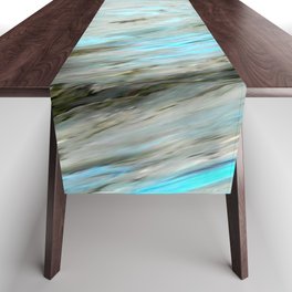 Blue Pearl Ivory Abalone Table Runner