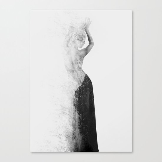 Inconspicuousness 2 (Black & White) Canvas Print