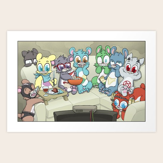 Couch Time Art Print