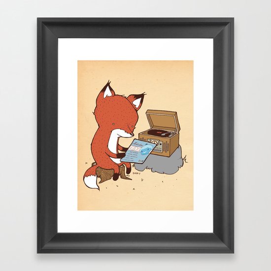 Record Player Framed Art Print