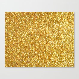 Golden Glitter Canvas Print