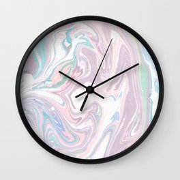 Abstract pastel pink purple teal watercolor marble Wall Clock | Elegantpattern, Watercolorpattern, Pink, Elegant, Marblewatercolor, Watercolor, Teal, Colorfulwatercolor, Abstract, Purple 