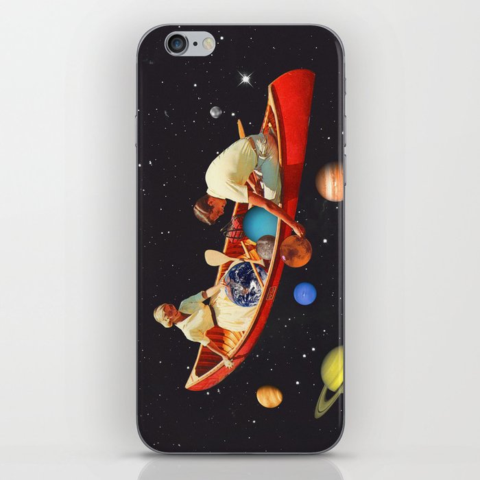 Big Bang Generation - A romantic boat ride amongst planets & stars in space iPhone Skin